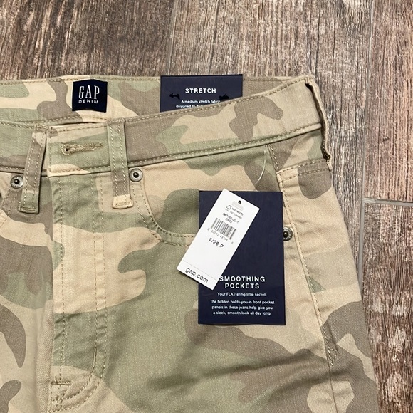 Gap High rise true skinny camo jeans size 6/28P - Picture 2 of 7
